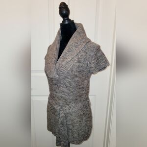 Willi Smith Gray Cowl Neck Sweater